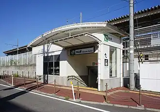 The south entrance in September 2021