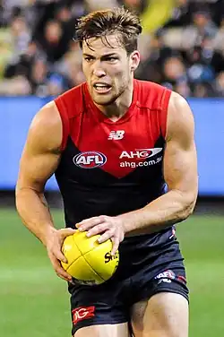 Jack Viney was a premiership player in 2021 and co-captain between 2017 and 2019.