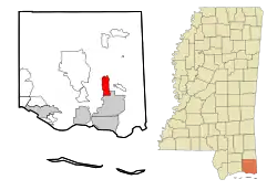 Location of Escatawpa, Mississippi