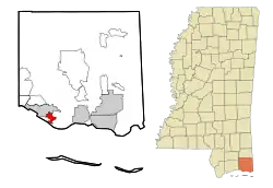 Location of Gulf Park Estates, Mississippi