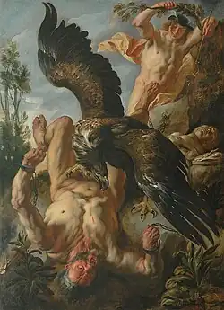 Chained Prometheus by Jacob Jordaens (1640)