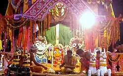 Jagannath, Balabhadra and Subhadra in the Chariot