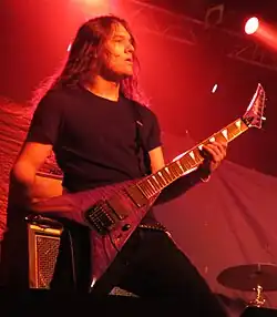 Dreyer performing with White Wizzard in 2011