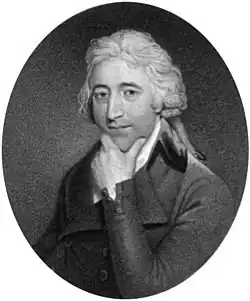 head and shoulders of man in 18th century clothes