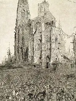 The Cathedral (1886) etching, 25 × 19&nbsp;cm, Museum of Fine Arts, Ghent