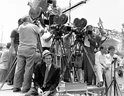 Stewart and Capra (second from right)