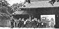 An Imperial Guard Music Band marching through Tokyo in the 1950s