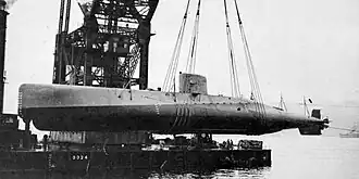 Unrelated to the later German Elektroboot program, the Japanese Submarine no. 71 was launched in 1937 and achieved just over 21&nbsp;kn (39&nbsp;km/h) submerged, a feat only exceeded by japan's smaller Ko-hyoteki midget submarines at the time, until the German V-80, powered by hydrogen peroxide, achieved 28&nbsp;kn (52&nbsp;km/h) during testing 1940-1941.