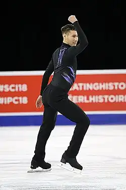 Jason Brown at the 2018 Skate Canada International