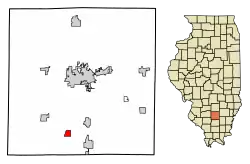 Location of Nason in Jefferson County, Illinois