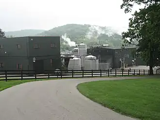 Jim Beam distillery as viewed from the Beam House.
