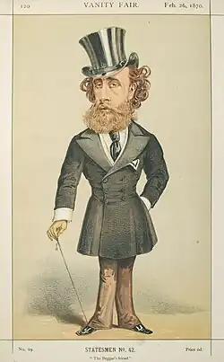 John Villiers Stuart Townshend by "Ἀτη" in the 26 February 1870 issue