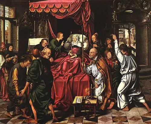 The Death of the Virgin by Joos van Cleve