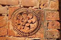 Terracotta decoration on Jora Deul wall