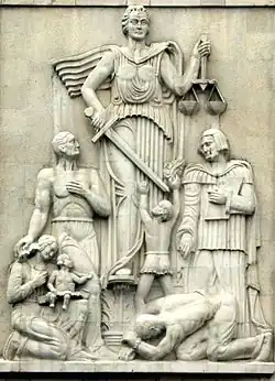 Justitia, Tehran courthouse, Tehran, Iran