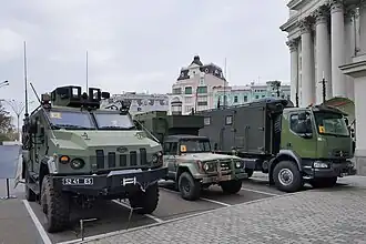 K-1450 command vehicles and Varta, Kyiv 2021