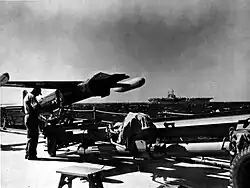 KD2R Drone on USS Newport News in 1960.