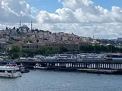 Kadir Has University from Golden Horn Metro Bridge