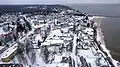 Aerial view in winter