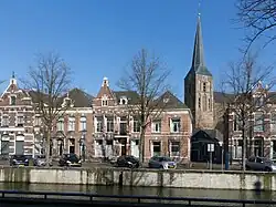 The Bovenkerk from the Vloeddijk-Muntsteeg