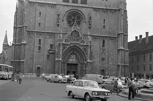 Front and Portal of the Cathedral in 1965