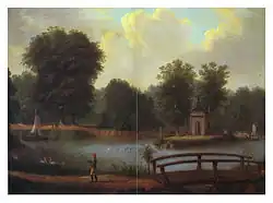 Eulbach Park, oil painting, around 1820.