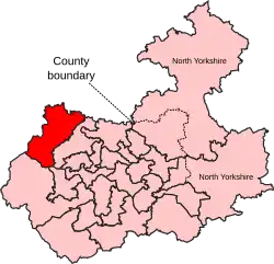 A small constituency, situated in the centre of the county to the west of two similarly sized constituencies.