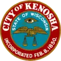 Official seal of Kenosha, Wisconsin