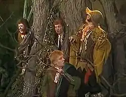 A frame from the Russian television play Khraniteli[12]