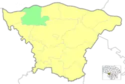 Location of Kiduliai Eldership in Šakiai District Municipality