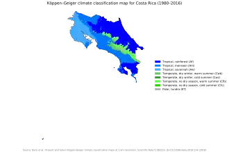 Image 34Costa Rica map of Köppen climate classification (from Costa Rica)