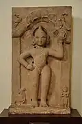 Krishna lifting Mount Govardhan, circa 19th century CE
