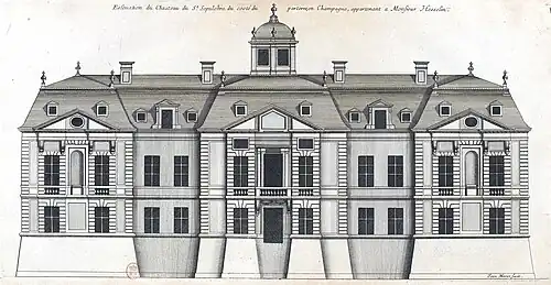 Garden façade of the Château de Saint-Sépulchre