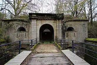 The entrance to the fort in Peigney
