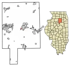 Location in LaSalle County, Illinois