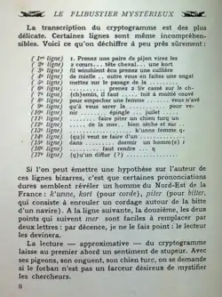 Text of La Roncière decryption line by line, from the novel