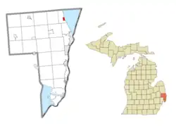Location within St. Clair County
