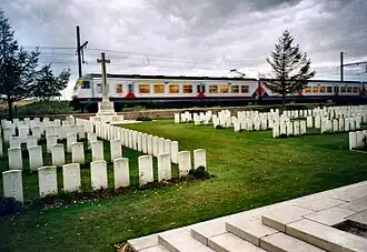 Larch Wood (Railway Cutting) Commonwealth War Graves Commission cemetery