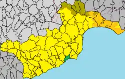 Map of the Larnaca District