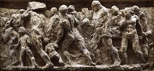 The Fugitives (c. 1850–52), plaster, 32.2 x 45.8&nbsp;cm., Musée d'Orsay, Paris