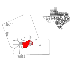 Location of Liberty, Texas