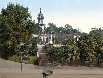 The Liebichshöhe on a postcard, 1890s