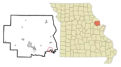 Location of Old Monroe, Missouri
