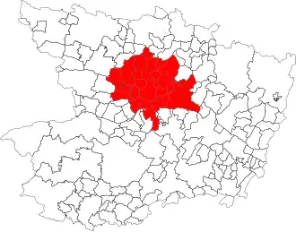 Location within the Maine-et-Loire department