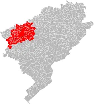 Location in the Doubs department