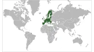 Location of European Union