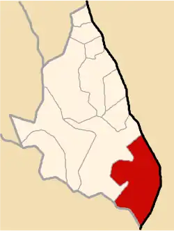 Location of San Pedro de Larcay in the Sucre province