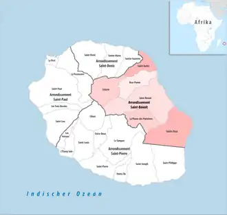Location within Réunion