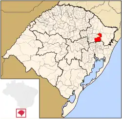 Location of the Community of São Romédio