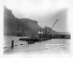 PWA construction of Lock and Dam No. 7